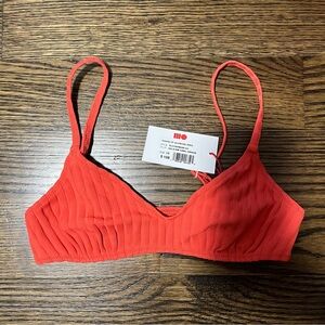 SOLID & STRIPED Ribbed Bikini with Belt